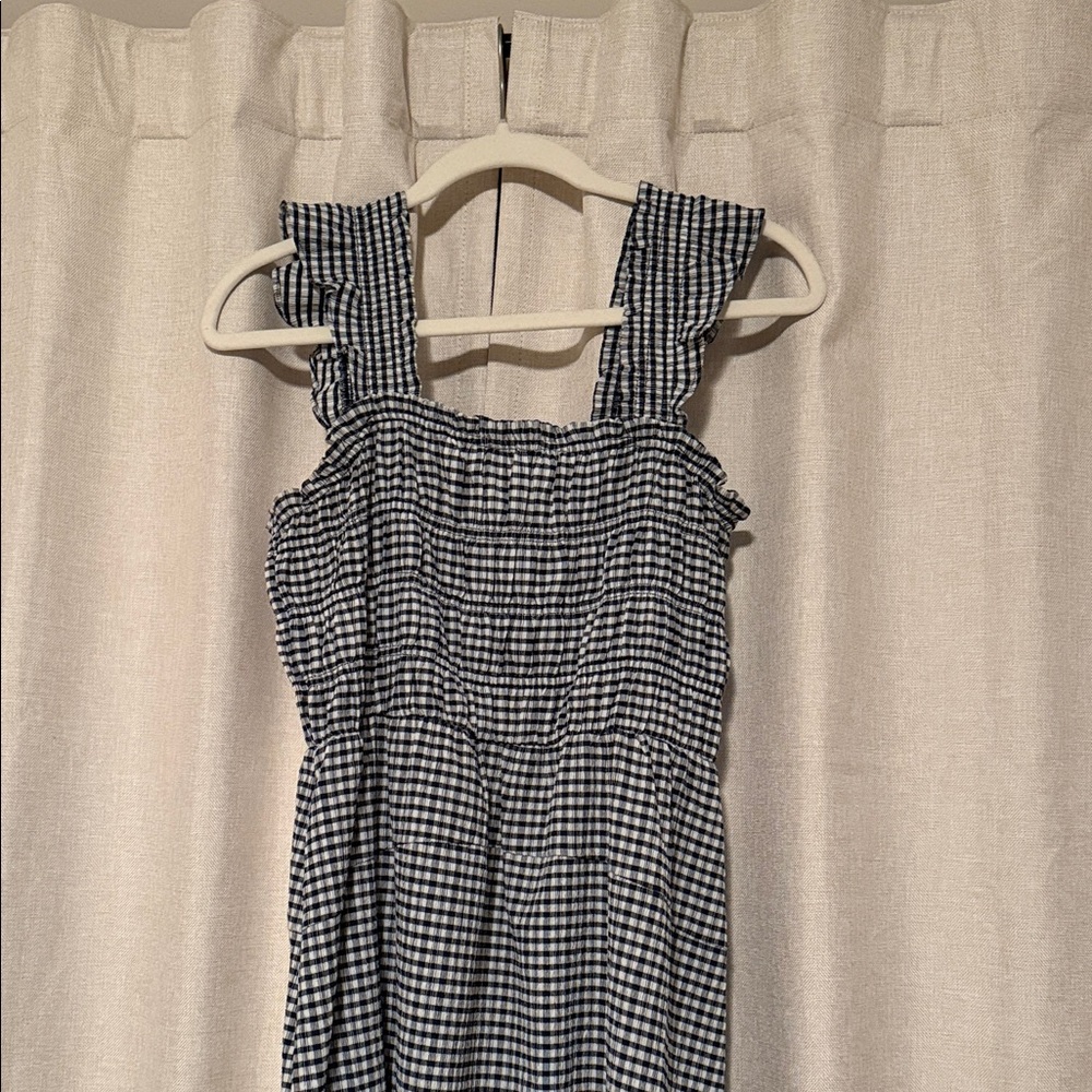 Old Navy Blue Gingham Smocked Sundress - Picture 3 of 4